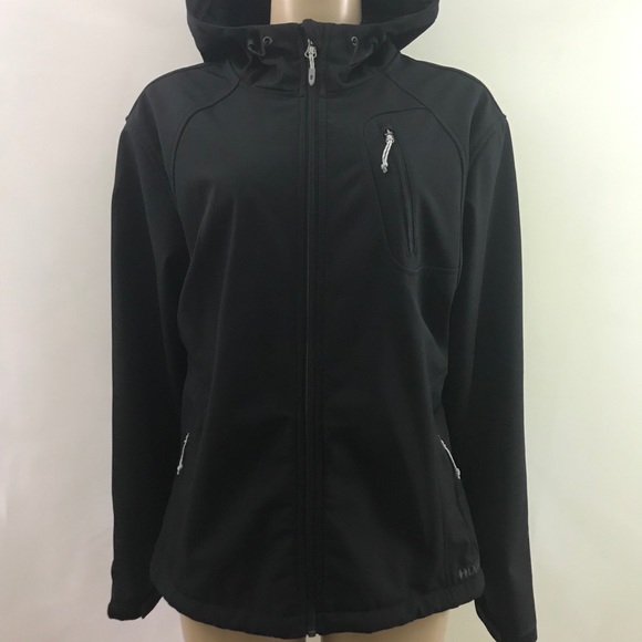 Double Diamond Jackets & Blazers - DOUBLE DIAMOND Black Soft shell